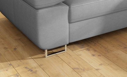 Anton Storage Sleeper Sectional Sofa - Grey