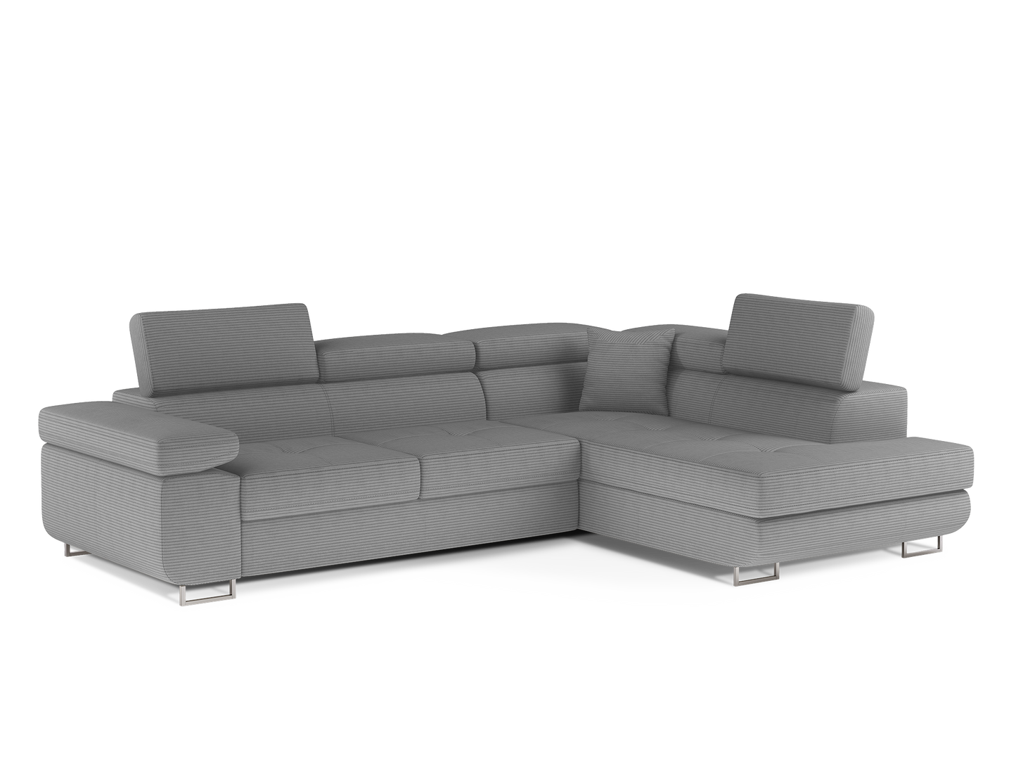 Anton Storage Sleeper Sectional Sofa - Grey