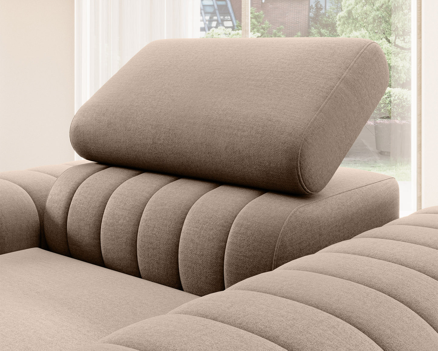 Laurence Modern Accent Chair - Beige
