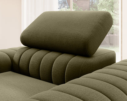 Laurence Modern Accent Chair - Olive Green