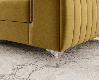 Laurence Modern Accent Chair - Mustard