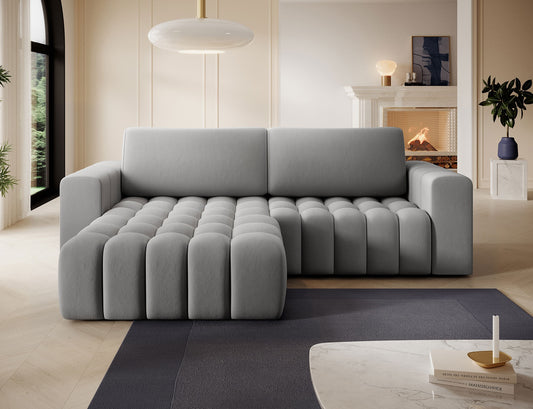 ReForm Creative Home Bonett Storage Sleeper Chaise Sofa - Grey-Free Delivery-USA & CANADA-
