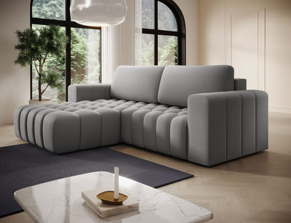 ReForm Creative Home Bonett Storage Sleeper Chaise Sofa - Grey-Free Delivery-USA & CANADA-