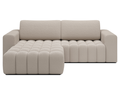 Bonett 4 Seater Storage Sleeper Chaise Sofa - Beige