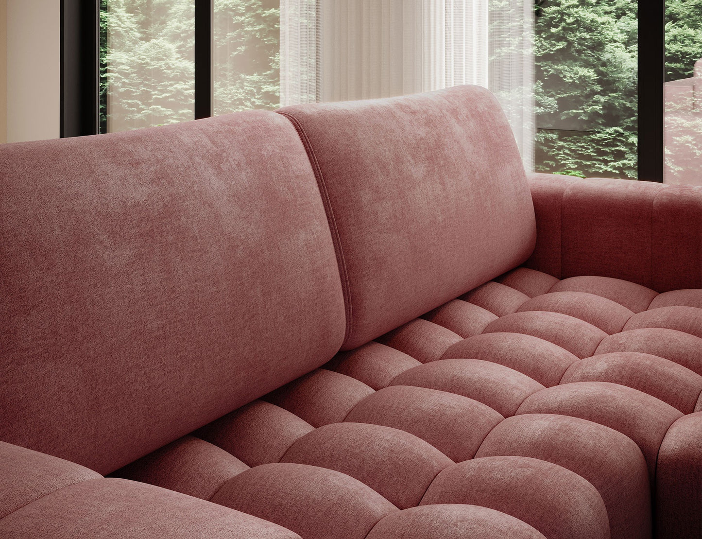 ReForm Creative Home Bonett Storage Sleeper Chaise Sofa - Plum-Free Delivery-USA & CANADA