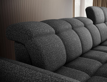 Beneth Storage Sleeper Chaise Sofa - Grey