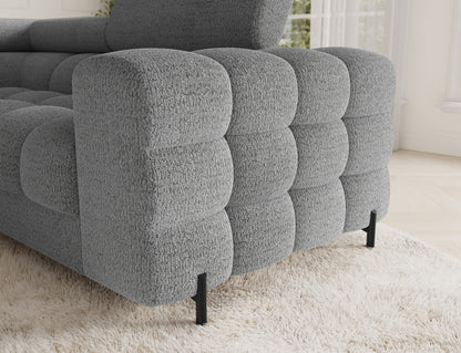 Fectory Sectional Storage Sleeper Chaise Sofa - Grey