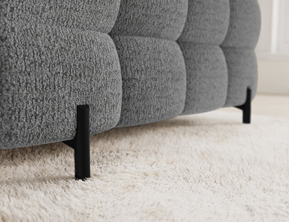 Fectory Sectional Storage Sleeper Chaise Sofa - Grey