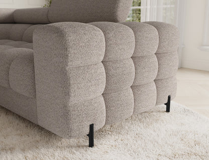 Fectory Sectional Storage Sleeper Chaise Sofa - Beige