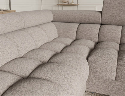 Fectory Sectional Storage Sleeper Chaise Sofa - Beige