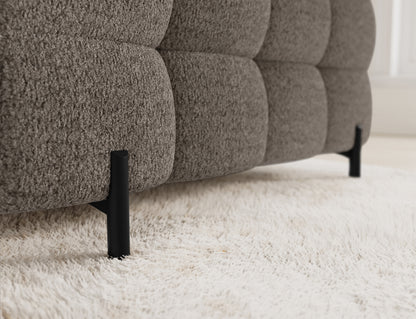 Fectory Sectional Storage Sleeper Chaise Sofa - Taupe