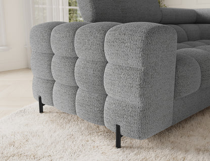 Fectory Sectional Storage Sleeper Chaise Sofa - Grey