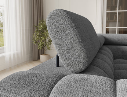 Fectory Sectional Storage Sleeper Chaise Sofa - Grey