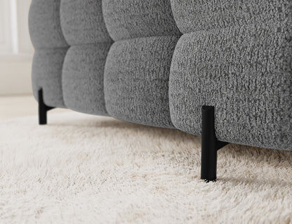 Fectory Sectional Storage Sleeper Chaise Sofa - Grey