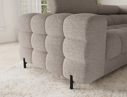 Fectory Sectional Storage Sleeper Chaise Sofa - Beige