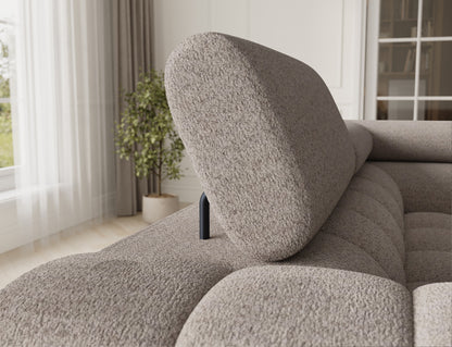 Fectory Sectional Storage Sleeper Chaise Sofa - Beige