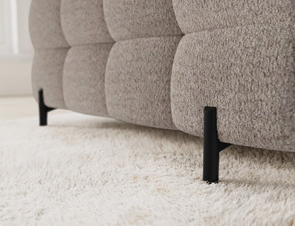 Fectory Sectional Storage Sleeper Chaise Sofa - Beige