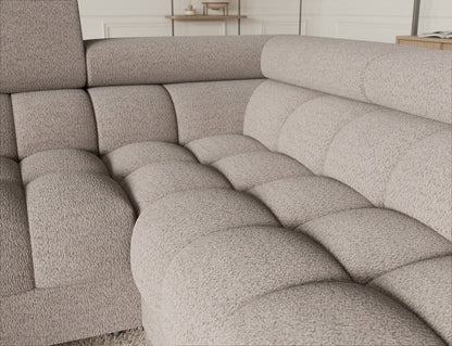 Fectory Sectional Storage Sleeper Chaise Sofa - Beige