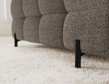 Fectory Sectional Storage Sleeper Chaise Sofa - Taupe