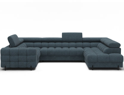 Fectory Sectional Storage Sleeper Chaise Sofa - Blue