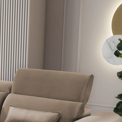 Foble Sectional Storage Sleeper Chaise Sofa - Beige