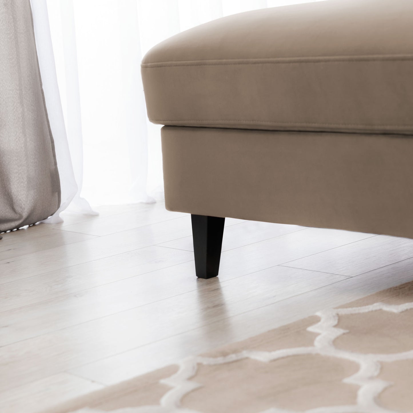 Foble Sectional Storage Sleeper Chaise Sofa - Beige