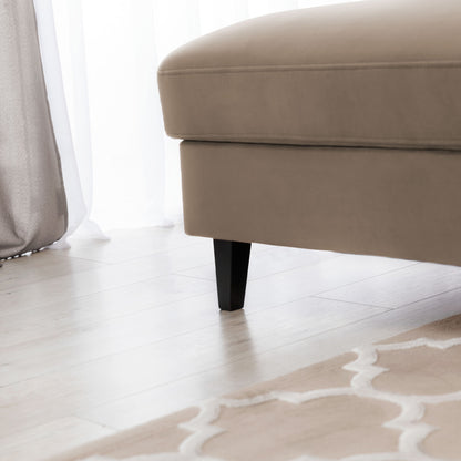 Foble Sectional Storage Sleeper Chaise Sofa - Beige