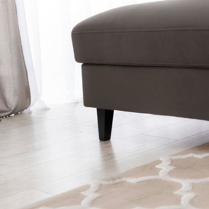 Foble Sectional Storage Sleeper Chaise Sofa - Dark Brown