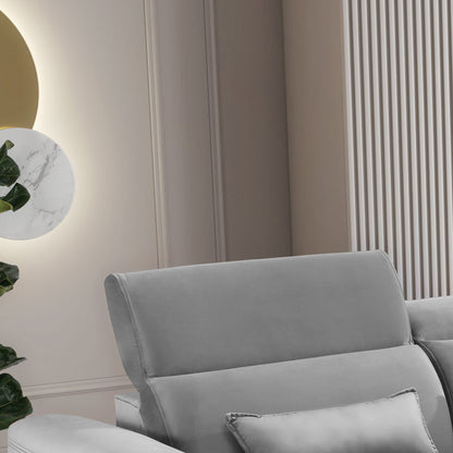 Foble Sectional Storage Sleeper Chaise Sofa - Light Grey