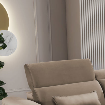 Foble Sectional Storage Sleeper Chaise Sofa - Beige