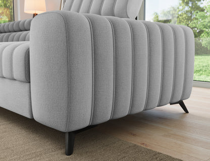 Kanedo Storage Sleeper Sectional Sofa - Grey