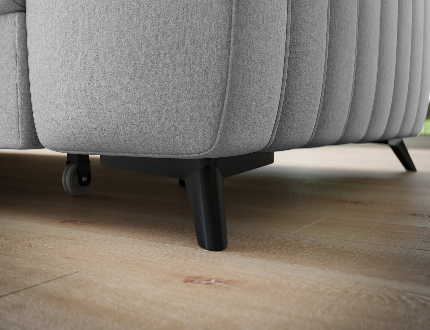 Kanedo Storage Sleeper Sectional Sofa - Grey