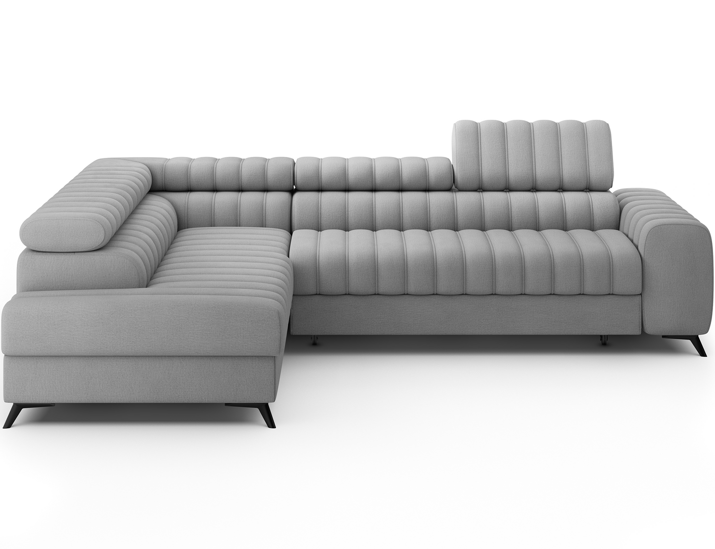 Kanedo Storage Sleeper Sectional Sofa - Grey
