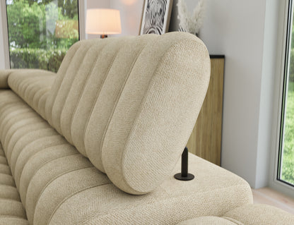 Kanedo Storage Sleeper Sectional Sofa - Beige