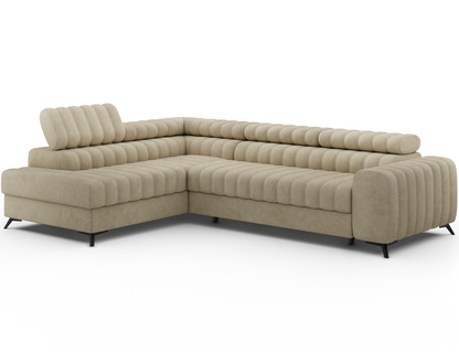 Kanedo Storage Sleeper Sectional Sofa - Beige