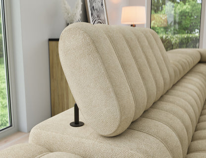 Kanedo Storage Sleeper Sectional Sofa - Beige