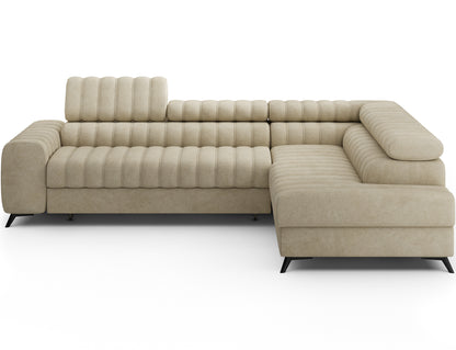 Kanedo Storage Sleeper Sectional Sofa - Beige
