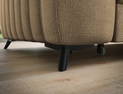 Kanedo Storage Sleeper Sectional Sofa - Mocha Brown-Free Delivery-USA & CANADA