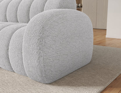 Villeo Sleeper Extendible Corner Chaise Sofa - Light Grey