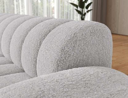 Villeo Sleeper Extendible Corner Chaise Sofa - Light Grey