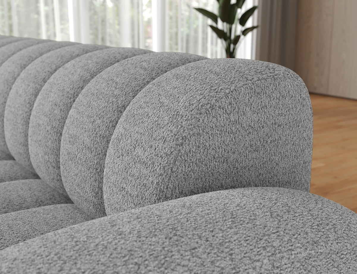 Villeo Sleeper Extendible Corner Chaise Sofa - Dark Grey