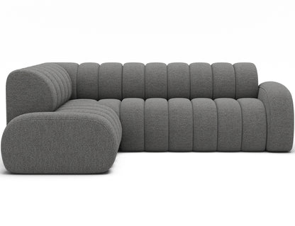 Villeo Sleeper Extendible Corner Chaise Sofa - Dark Grey