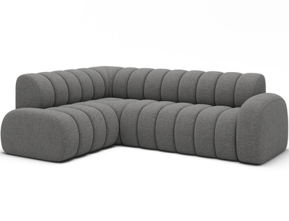 Villeo Sleeper Extendible Corner Chaise Sofa - Dark Grey