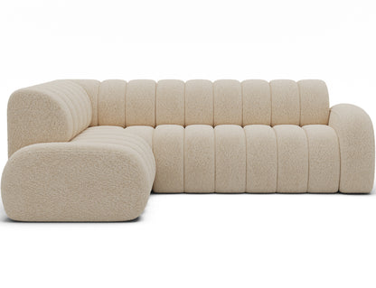Villeo Sleeper Extendible Corner Chaise Sofa - Ivory
