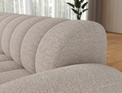 Villeo Sleeper Extendible Corner Chaise Sofa - Taupe