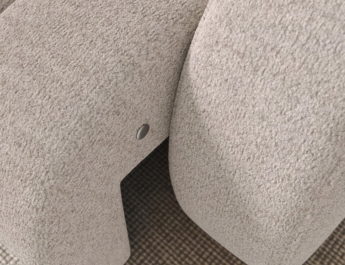 Villeo Sleeper Extendible Corner Chaise Sofa - Taupe