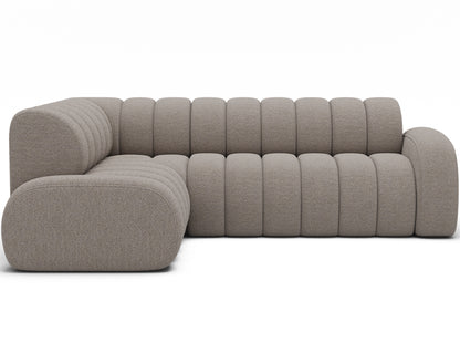Villeo Sleeper Extendible Corner Chaise Sofa - Taupe