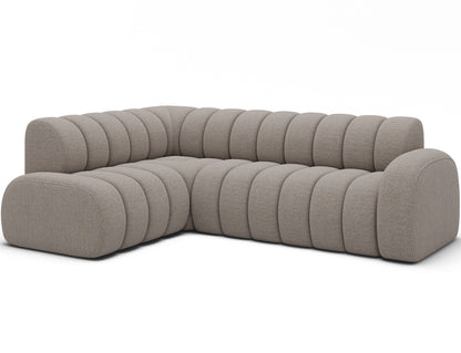 Villeo Sleeper Extendible Corner Chaise Sofa - Taupe