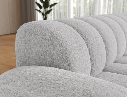 Villeo Sleeper Extendible Corner Chaise Sofa - Light Grey