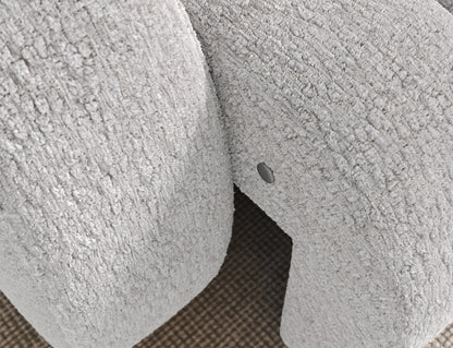 Villeo Sleeper Extendible Corner Chaise Sofa - Light Grey